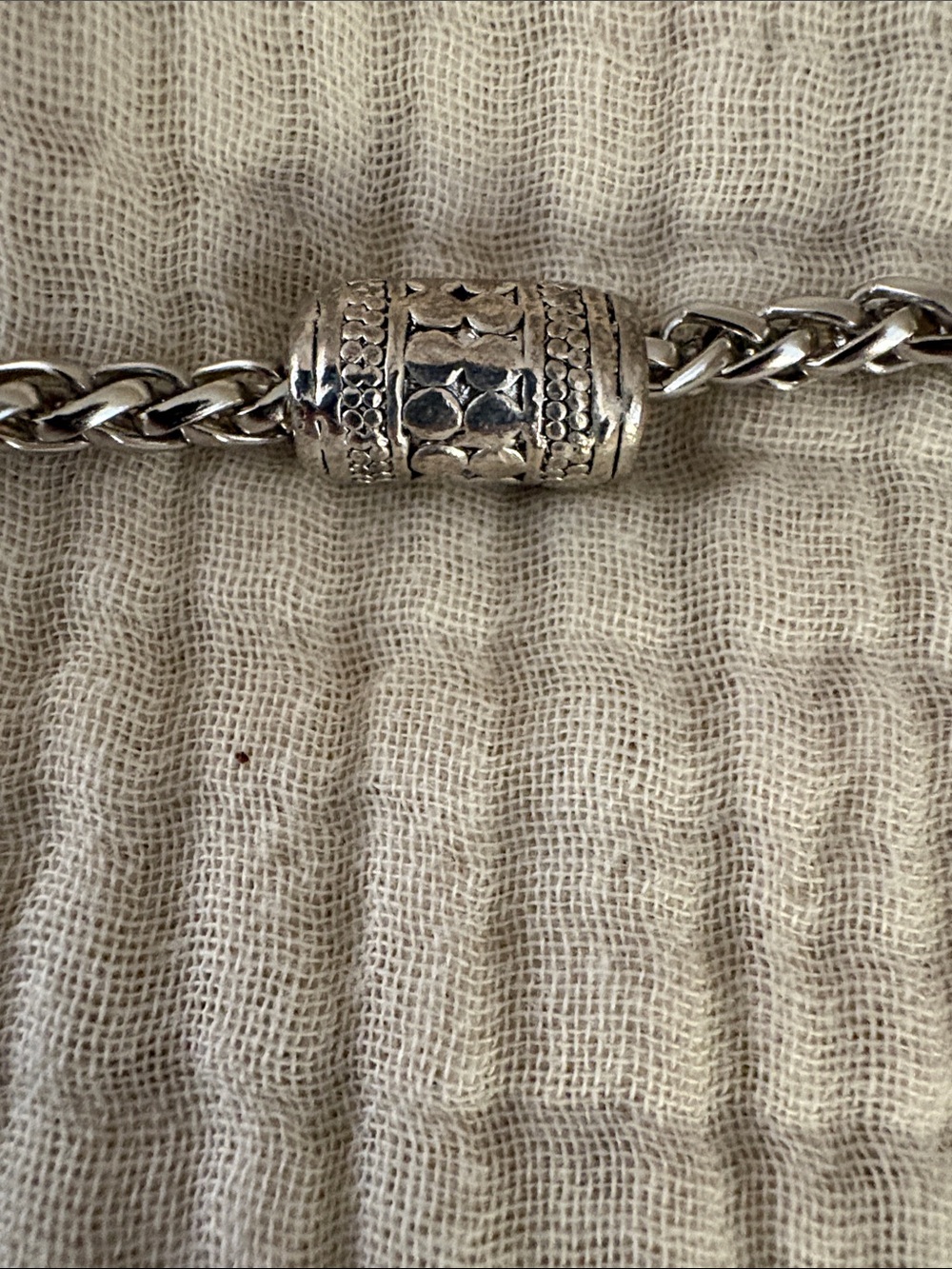 Silver-tone Rope Chain Necklace - Picture 2 of 4